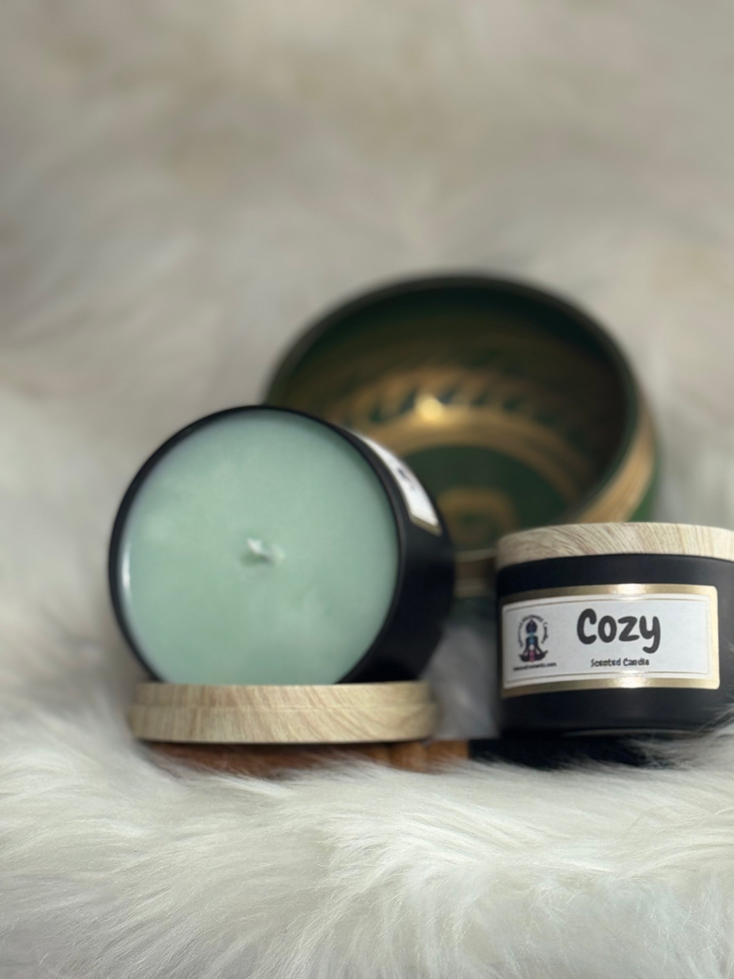 Cozy scented candle