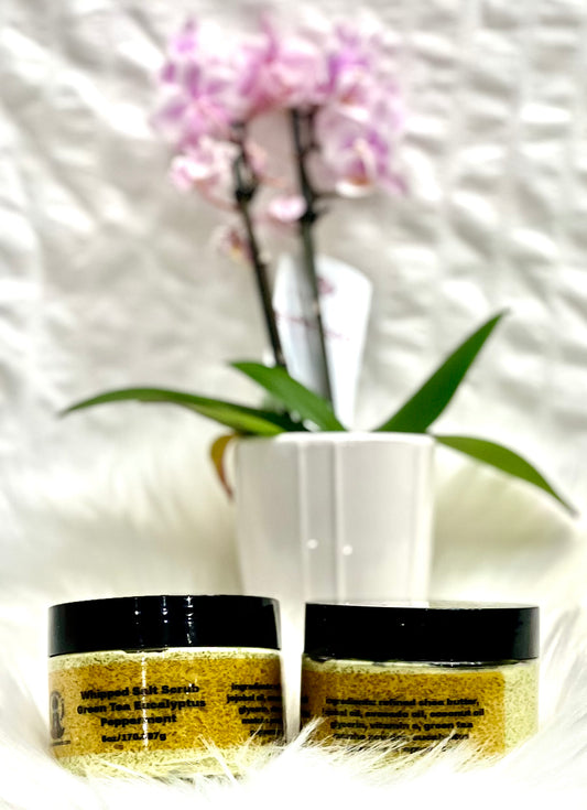 Green Tea Eucalyptus Peppermint Salt Scrub