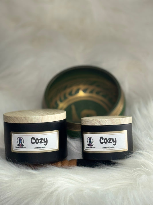 Cozy scented candle
